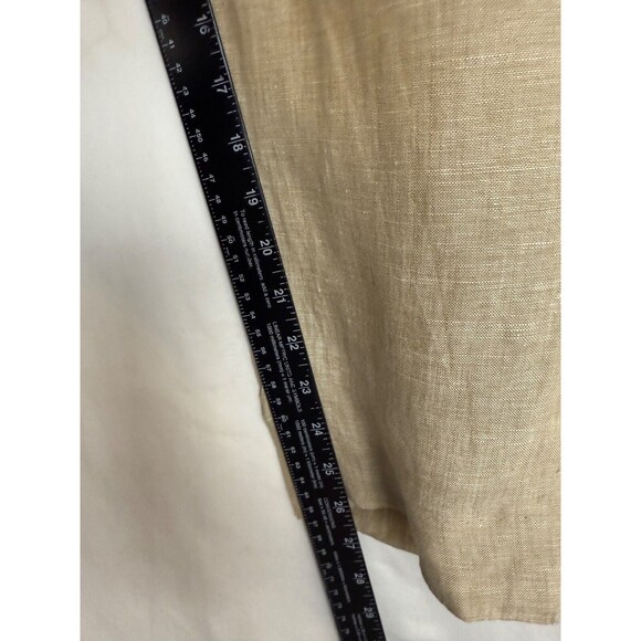 Joseph Abboud 100% LINEN Pants Men 38x26 Tan Slacks Lightweight - Picture 7 of 13